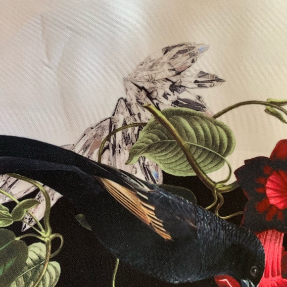 Ted Baker Darnet Bejewelled Shadow black white birds Bodycon Dress 0 - Picture 10 of 12